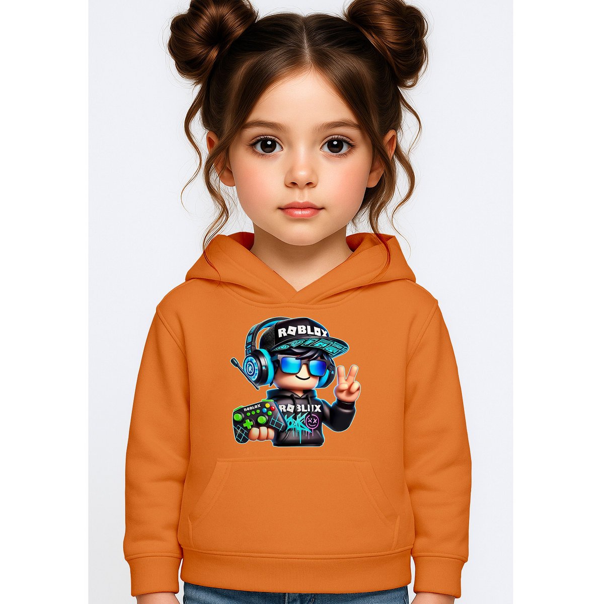 BLUZA DZIECIĘCA Z KAPTUREM ROBLOX GRACZ 104 DLA DZIECKA PREZENT