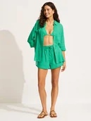 Bluzki damskie - Seafolly Koszula w kolorze zielonym - miniaturka - grafika 1