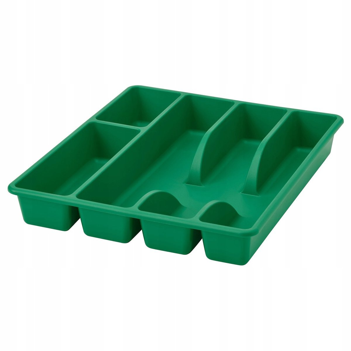 IKEA SMACKER Tacka pojemnik na sztućce jaskrawozielony 31x26 cm organizer