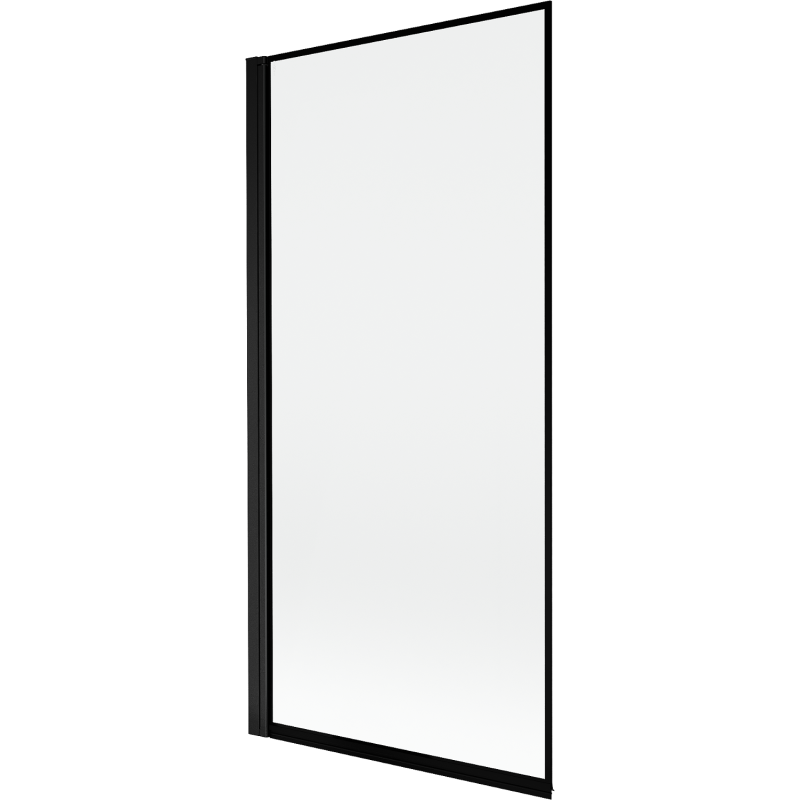 Mexen Mist parawan nawannowy 1-skrzydłowy lewy 90 x 150 cm, czarna ramka, czarny - 8A9-090-001-70-70-L