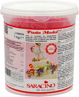 Masa Do Modelowania Figurek Saracino Czerwona 1 Kg - Dodatki do ciast w proszku - miniaturka - grafika 1