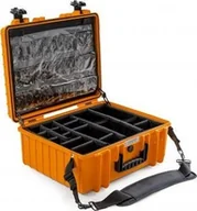 Walizki i skrzynie na sprzęt fotograficzny - Walizka foto B&W International B&W Outdoor Case 6000 with medical emergency ki orange - miniaturka - grafika 1