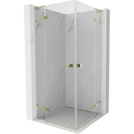 Kabiny prysznicowe - Mexen Lunar L Duo kabina prysznicowa uchylna 115 x 115 cm, transparent, złota - 834L-115L-115P-50-00 - miniaturka - grafika 1