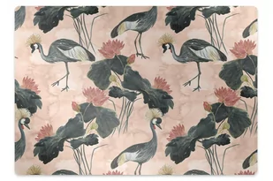 Mata pod fotel ochrona paneli Chińskie żurawie 120x90 cm - Podnóżki, podpórki, podkładki - miniaturka - grafika 1