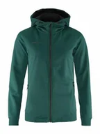 Kurtki damskie - Craft ADV Unify FZ Hood, damska kurtka z kapturem, rozmiar L, opal, poliester z recyklingu, ergonomiczne dopasowanie, kaptur ze ściągaczem, 2 kieszenie, damska bluza z kapturem - miniaturka - grafika 1