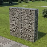 Ogrodzenia - Ściana gabionowa z pokrywami, stal galwanizowana, 100x20x100 cm - miniaturka - grafika 1