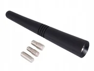 Anteny samochodowe - Maszt antenowy 9 cm, gumowany, z 3 adapterami: 5, 6 i 7 mm - miniaturka - grafika 1