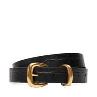 Paski - Pasek Damski Calvin Klein Bombay Strap Croc 25Mm Belt LV04F7056G Czarny - miniaturka - grafika 1