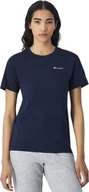 Koszulki i topy damskie - Champion Koszulka damska Champion SS Tee granatowa 117535 BS501 L - miniaturka - grafika 1