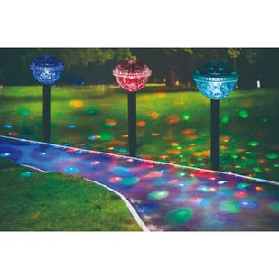 Lampa solarna światło dyskotekowe 34,5 cm - Lampy ogrodowe - miniaturka - grafika 1
