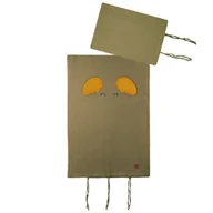 Pościel dla dzieci - Hi Little One poszewka na pościel dla niemowląt z oddychającej organicznej BIO bawełny ELEPHANT Green Hunter/Mustard - miniaturka - grafika 1