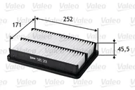 Filtry powietrza - Filtr powietrza Valeo 585201 - miniaturka - grafika 1
