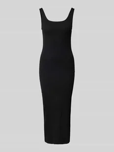 Sukienka casualowa o dopasowanym kroju z bocznym rozcięciem model ‘CHLOE’ - Sukienki - miniaturka - grafika 1
