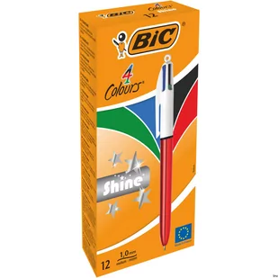 BIC Długopis 4 kolory Aut Bc Shine 964773 pudełko A 12 - Długopisy - miniaturka - grafika 2