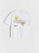 Koszulki dla chłopców - Reserved - T-shirt Pokémon - złamana biel - miniaturka - grafika 1