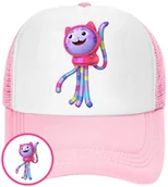 Czapki i chusty sportowe męskie - CZAPKA Z DASZKIEM KOCI DOMEK GABI DLA DZIECI LATO RÓŻOWA BEJSBOLÓWKA - miniaturka - grafika 1