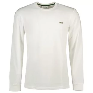 Lacoste Męska koszulka z długim rękawem Th3662, sportowa, biała, S, biały, S - Koszulki męskie - miniaturka - grafika 1