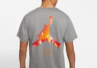 Koszulki męskie - Nike Air Jordan Jumpman 3D Crew Tee Carbon Heather - miniaturka - grafika 1