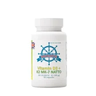 Witaminy i minerały - Navigator, Witamina D3 10000 Iu + Witamina K2 Mk-7 200 Μg, Suplement diety, 90 kaps. + Butelka, 120 Ml - miniaturka - grafika 1