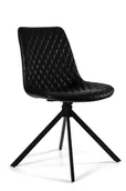 Krzesła - Krzesło obrotowe Britta - PU-4 Czarny - miniaturka - grafika 1