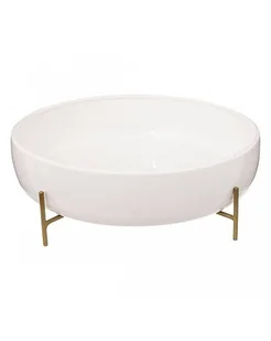 Misa Ceramiczna na Złotych Nóżkach 30 cm - Miski i półmiski - miniaturka - grafika 1