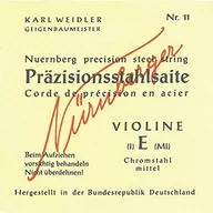 Akcesoria do instrumentów smyczkowych - Nürnberger Struny skrzypcowe dla artystów, rdzeń linowy, stal chromowana 1/2 16 - miniaturka - grafika 1