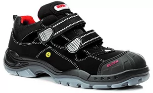 ELTEN Scott Pro ESD S1P męskie buty ochronne, buty robocze, sandały ochronne, certyfikowane zgodnie z EN ISO 20345: S1P, nosek z tworzywa sztucznego, wyposażenie bez metalu i skóry (czarne), EU 40 - Obuwie robocze - miniaturka - grafika 1
