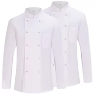 Kurtki męskie - MISEMIYA - Opakowanie 2 sztuki - Męska kurtka kucharska - Męska kurtka kucharska - Mundur Hosteleria - Ref.2-6421B, Kurtki Kucharz 682 - Biały, 3XL - miniaturka - grafika 1