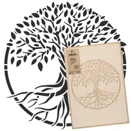 Scrapbooking - Szablon malarski wielokrotny // DRZEWO ŻYCIA – OKRĄG // 43x64cm - miniaturka - grafika 1