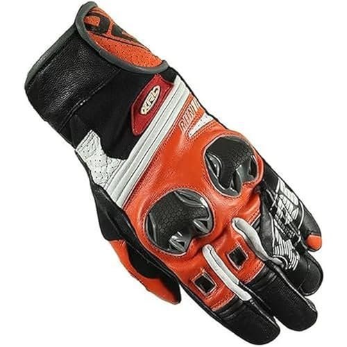 XRC Run 1/2 skórzane rękawice motocyklowe, męskie, pomarańczowe/czarne, rozmiar L