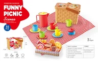 Zabawki interaktywne dla dzieci - KOLOROWY ZESTAW PIKNIKOWY 35EL. - miniaturka - grafika 1