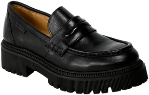 Mokasyny Nessi 22340 Czarne Skórzane - NESSI - Mokasyny damskie - miniaturka - grafika 1