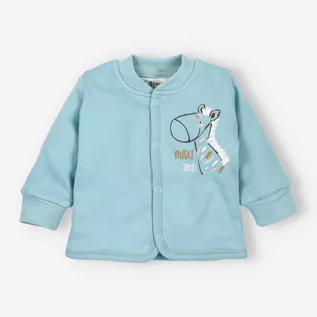 Kombinezony dla dzieci - Bluza niemowlęca GIRAFFE z bawełny organicznej dla dziewczynki-92 - grafika 1