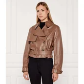 Kurtki damskie - BOSS BLACK Skórzana kurtka Satela | Regular Fit - miniaturka - grafika 1