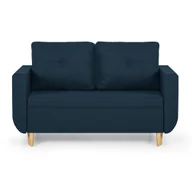 Sofy i kanapy - Sofa kanapa 2 os z funkcją spania DORO granatowa - miniaturka - grafika 1