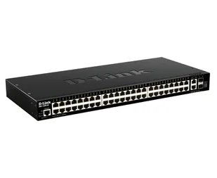 D-Link DGS-1520-52/E łącza sieciowe Zarządzany L3 10G Ethernet (100/1000/10000) 1U Czarny - Pozostałe akcesoria sieciowe - miniaturka - grafika 1