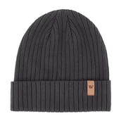 Czapki damskie - Męska czapka klasyczna bawełniana szar - miniaturka - grafika 1