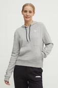 Bluzy damskie - Reebok bluza damska kolor szary z kapturem melanżowa 100075635 - miniaturka - grafika 1