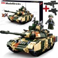 Klocki - Klocki Wojsko Czołg Rosyjski T-90 Ms Maskowanie Wojsko Figurka Lego Broń - miniaturka - grafika 1