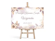 Gadżety na imprezę - Plakat komunijny personalizowany - I Komunia Święta - 60x40 cm - miniaturka - grafika 1