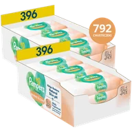 Chusteczki nawilżane - Zestaw Pampers Harmonie Protect & Care, chusteczki nawilżane, 18 x 44 sztuki - miniaturka - grafika 1