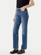 Spodnie damskie - BOSS Jeansy Parkway 50545113 Niebieski Slim Fit - miniaturka - grafika 1