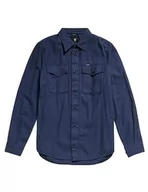 Koszule męskie - G-STAR RAW Męska koszula granatowa, Niebieski (Sartho Blue Gd D20165-d454-b597), XL - miniaturka - grafika 1