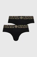 Majtki męskie - Versace slipy 2-pack męskie kolor czarny - miniaturka - grafika 1