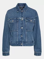Kurtki damskie - Pieces Kurtka jeansowa Alfi 17148808 Niebieski Regular Fit - miniaturka - grafika 1