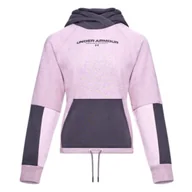 Kurtki i kamizelki sportowe damskie - Damska bluza dresowa UNDER ARMOUR Rival + Fleece Hoodie - miniaturka - grafika 1