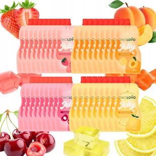 OWOLOVO Mix Jelly zestaw galaretka 4 smaki deser bez cukru 36x200g - Galaretki - miniaturka - grafika 1