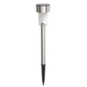 Lampy ogrodowe - Lampa solarna 30 cm srebrna - miniaturka - grafika 1