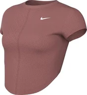 Koszulki i topy damskie - Nike Damska koszulka z krótkim rękawem W One Rib Ss Top Capsule - miniaturka - grafika 1