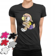 Koszulki i topy damskie - KOSZULKA DAMSKA Z NADRUKIEM PREZENT DLA NIEJ PREZENT KRÓLIK BUGS LOLA -L - miniaturka - grafika 1